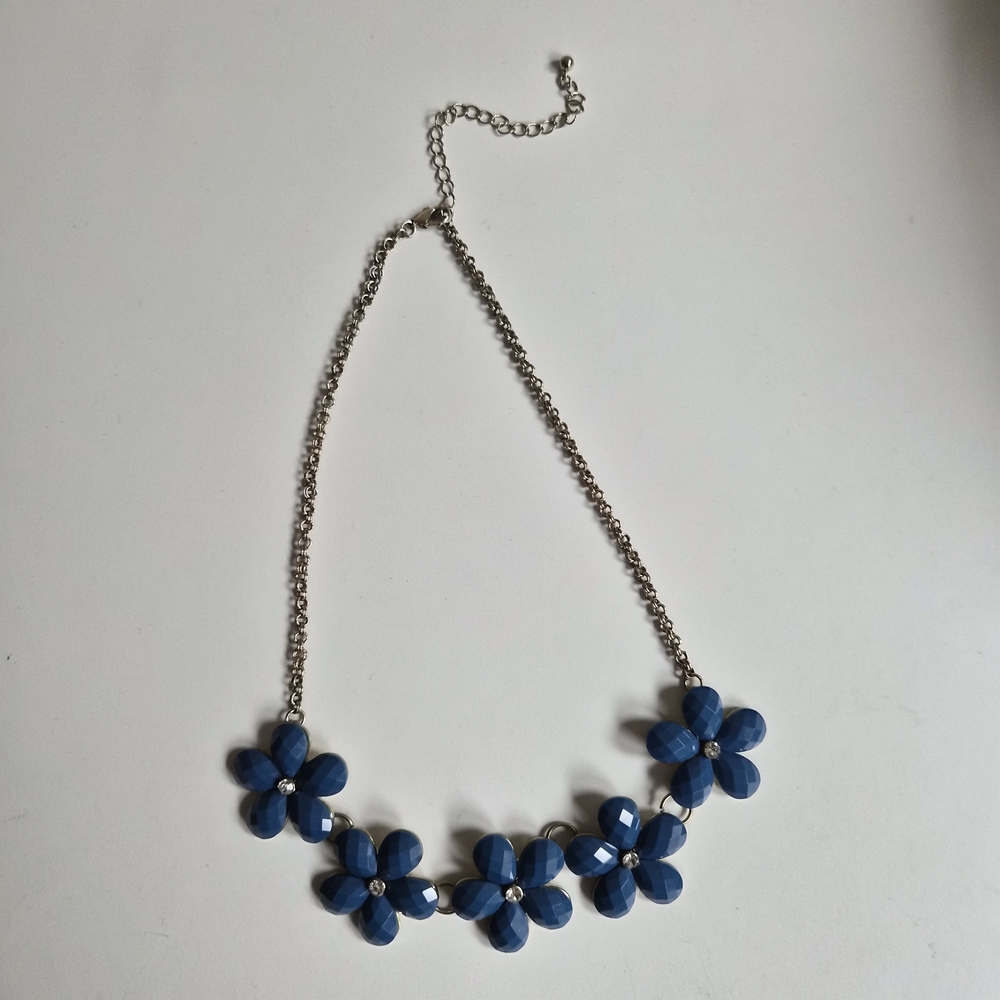 Blue Floral Necklace